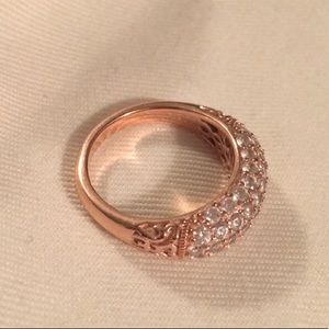 Vanna K Rose Gold Ring with Cubic Zirconia
